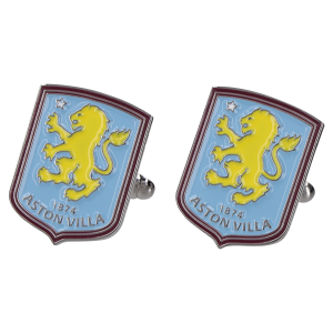 Aston Villa Crest Colour Cufflinks in Gift Box