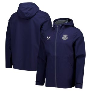Everton Castore Matchday Performance Rain Jacket - Navy