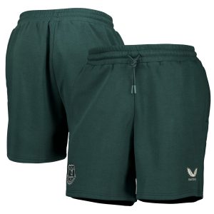 Everton Castore Players Off Pitch Fleece Shorts - Dark Green - Kids