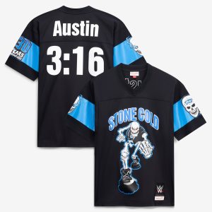 Men's Mitchell & Ness  Black "Stone Cold" Steve Austin 3:16 Day Legacy Jersey