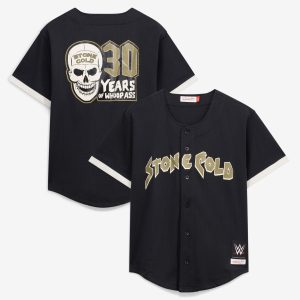 Men's Mitchell & Ness  Black "Stone Cold" Steve Austin 3:16 Day Mesh Jersey
