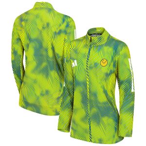 Leeds United adidas Running Jacket - Yellow - Womens