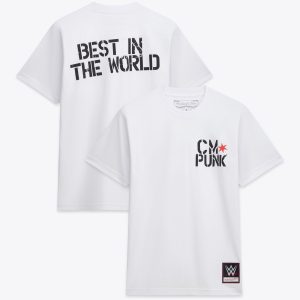 Men's Mitchell & Ness White CM Punk T-Shirt