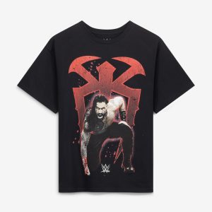 Men's Goodie Two Sleeves  Black Roman Reigns Graphic T-Shirt