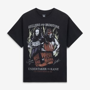 Men's Goodie Two Sleeves Black The Undertaker vs. Kane Graphic T-Shirt