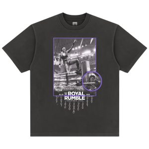 Men's Black Rhea Ripley Royal Rumble 2023 Boxy T-Shirt