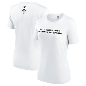 Women's White Liv Morgan Hot Girls Love Dominik Mysterio T-Shirt