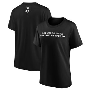 WWE Liv Morgan Hot Girls Love Dominik Mysterio Graphic T-Shirt - Black - Womens