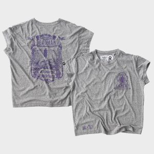 Women's Roots of Fight  Gray The Undertaker Deadman Inc. Tri-Blend T-Shirt