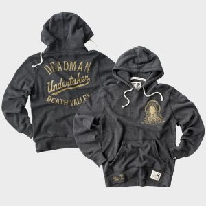 Men's Roots of Fight  Black The Undertaker Death Valley Tri-Blend Hoodie