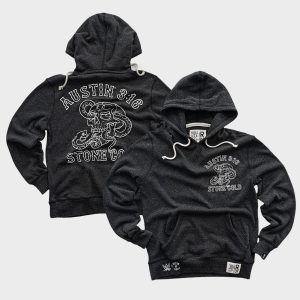 Men's Roots of Fight  Black "Stone Cold" Steve Austin 3:16 Tri-Blend Hoodie