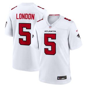 Atlanta Falcons Nike Game Road Jersey - White - Drake London - Youth
