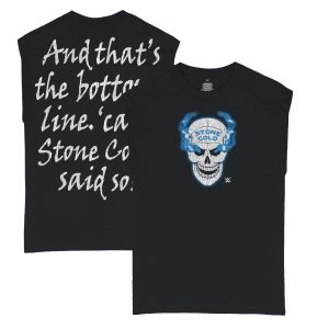 Men's Ripple Junction Black "Stone Cold" Steve Austin Quote Vintage Muscle T-Shirt