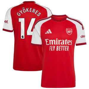 Arsenal adidas Home Shirt 2026-27 with Gyökeres 14 printing
