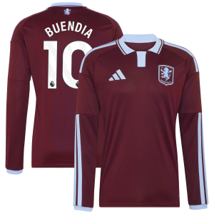 Aston Villa adidas Home Shirt 2026-27 - Long Sleeve with Buendia 10 printing