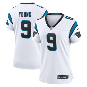 Carolina Panthers Nike Road Game Jersey - White - Bryce Young - Womens