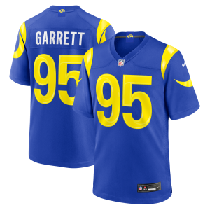 Men's Nike Myles Garrett Royal Los Angeles Rams Team Game Jersey