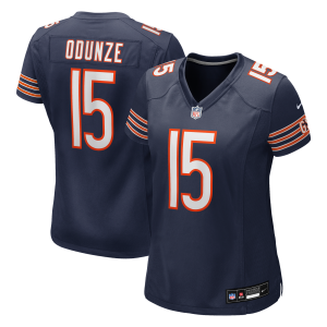 Chicago Bears Nike Game Home Jersey - Navy - Rome Odunze - Womens
