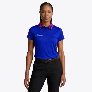 BMW PGA Championship J.Lindeberg Cara Polo Shirt - Blue - Womens