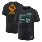 Men's Black Brock Lesnar Suplex City Retro T-Shirt