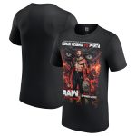 Men's Black Roman Reigns vs. Penta Monday Night Raw Mexico City Match T-Shirt
