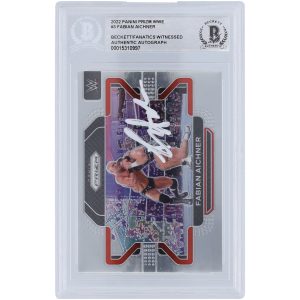 Giovanni Vinci WWE Autographed 2022 Panini Prizm #3 Beckett Fanatics Witnessed Authenticated Card